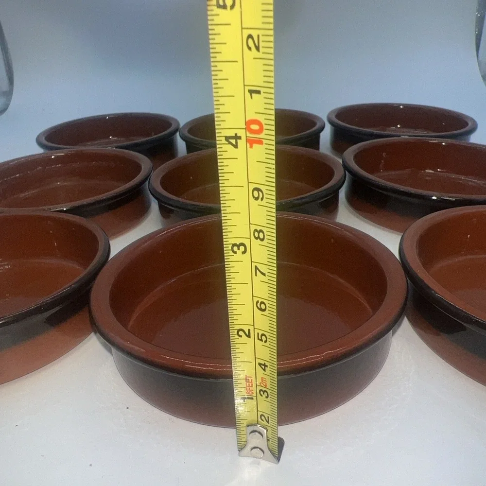 9 Creme Brulee Flan Dipping Dishes Terracotta
